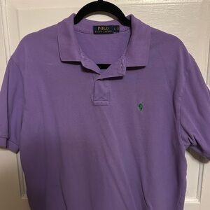 Polo Ralph Lauren short sleeve polo shirt. Purple with green logo